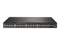HPE Aruba 6300M - Switch - L3 - Administreret - 48 x 10/100/1000 + 4 x 1 Gigabit/10 Gigabit/25 Gigabit/50 Gigabit SFP56 (uplink/stacking) - ryg til front-luftstrøm - monterbar på stativ - TAA-kompatibel - for HPE Aruba 6300M 24p SFP+ LRM support and 2p 50G and 2p 25G MACsec Switch JL762A#ABB