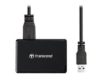 Transcend RDF8K2 - Kortlæser (SDHC, SDHC UHS-I, SDXC, SDXC UHS-I, microSDHC, microSDHC UHS-I, microSDXC, microSDXC UHS-I, CF) - USB 3.1 Gen 1 TS-RDF8K2