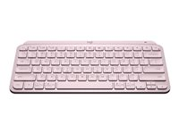 Logitech MX Keys Mini - Office - tastatur - bagbelyst - Bluetooth - QWERTY - nordisk (dansk/finsk/norsk/svensk) - rose 920-010494