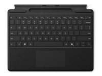 Microsoft Surface Pro Keyboard - Tastatur - med trackpad, accelerometer, Surface Slim Pen 2 opbevaring og opladningsbakke - sort - for Surface Pro 8, Pro X 8XB-00147