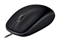 Logitech B110 Silent - Mus - højre- og venstrehåndet - optisk - 3 knapper - kablet - USB 910-005508