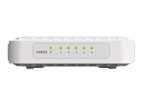 NETGEAR GS605v4 - Switch - ikke administreret - 5 x 10/100/1000 - desktop GS605-400PES