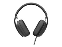 Logitech Zone Vibe 100 - Headset - fuld størrelse - Bluetooth - trådløs - grafit 981-001213