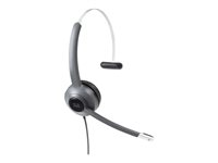 Cisco 521 Wired Single - Headset - på øret - kablet - 3,5 mm jackstik CP-HS-W-521-USBC