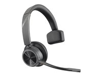 Poly Voyager 4310 - Voyager 4300 UC series - headset - på øret - Bluetooth - trådløs, kablet - sort - Zoom Certified 76U48AA