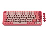 Logitech POP Keys - Tastatur - trådløs - Bluetooth 5.1, Bluetooth LE - QWERTY - Pan Nordic - tastkontakt: Brown Tactile - hjerneknuser 920-010733