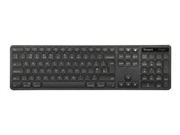 Targus EcoSmart - Tastatur - full size - antimikrobiel - USB - QWERTY - Nordisk - sort AKB874NO